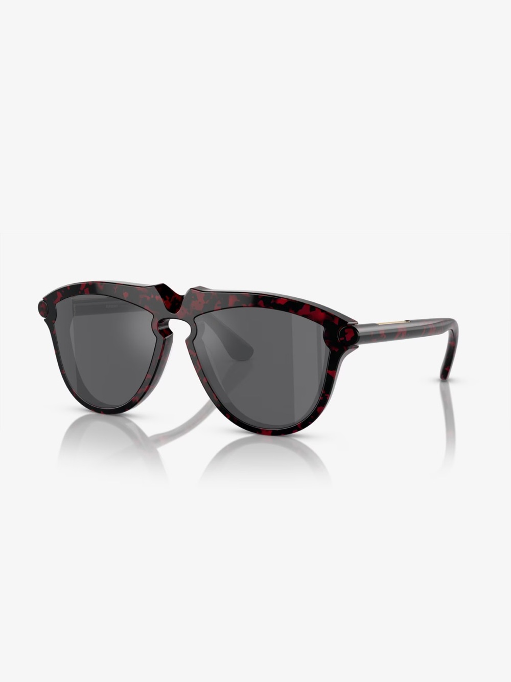 Burberry Red Havana Pilot Men’s Sunglasses  NIB Full Inclusion - Picture 2 of 7